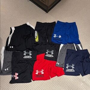 Under Armour Athletic Shorts Bundle - size YS